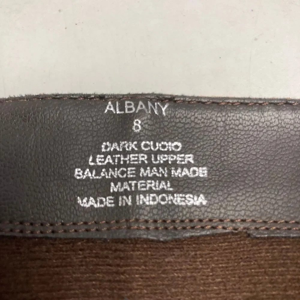 STEVE MADDEN‎ Albany Tall Cognac Brown Leather Equestrian Riding Boot Size 8